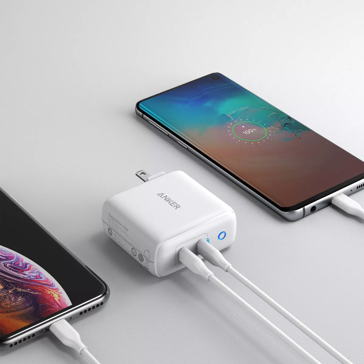 Anker PowerPort III 18W 2-Port USB-C Wall Charger - White