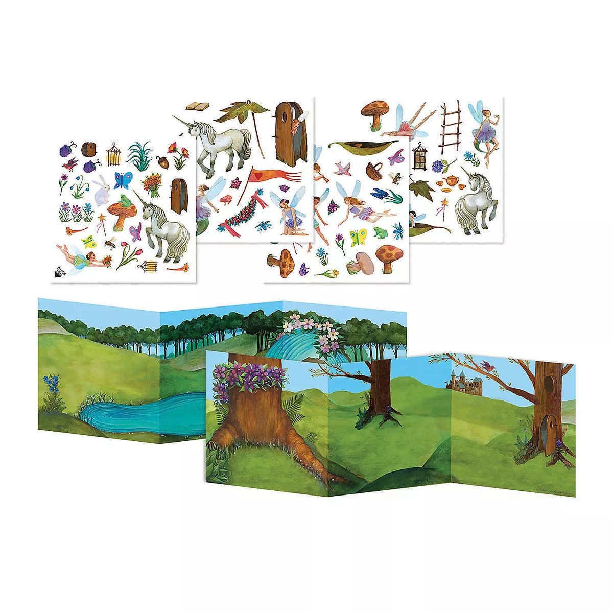 MindWare Fairyland Reusable Sticker Tote - Stickers - 82 Pieces