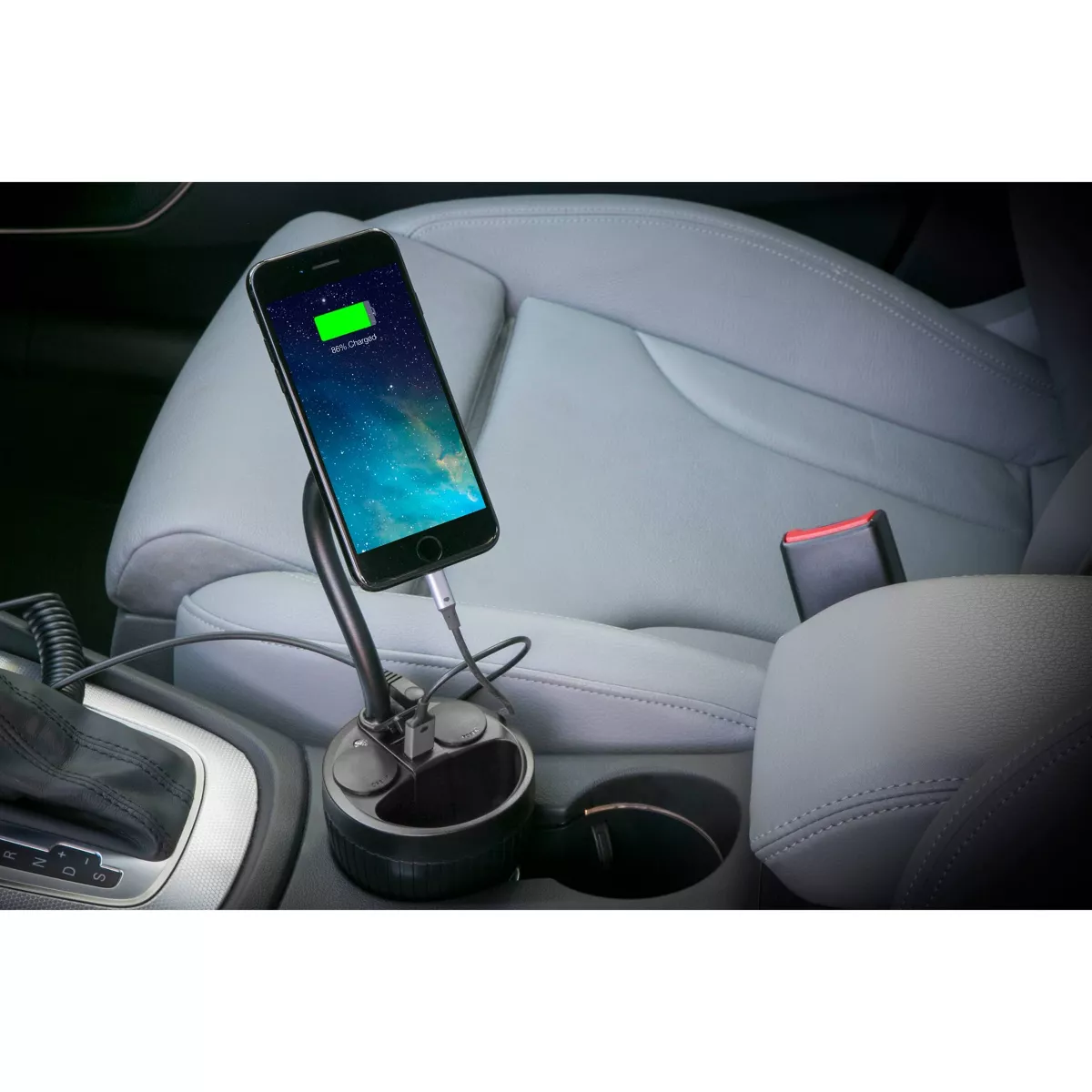 Scosche Magic Mount Cup Power Hub Mobile Device Stand Black