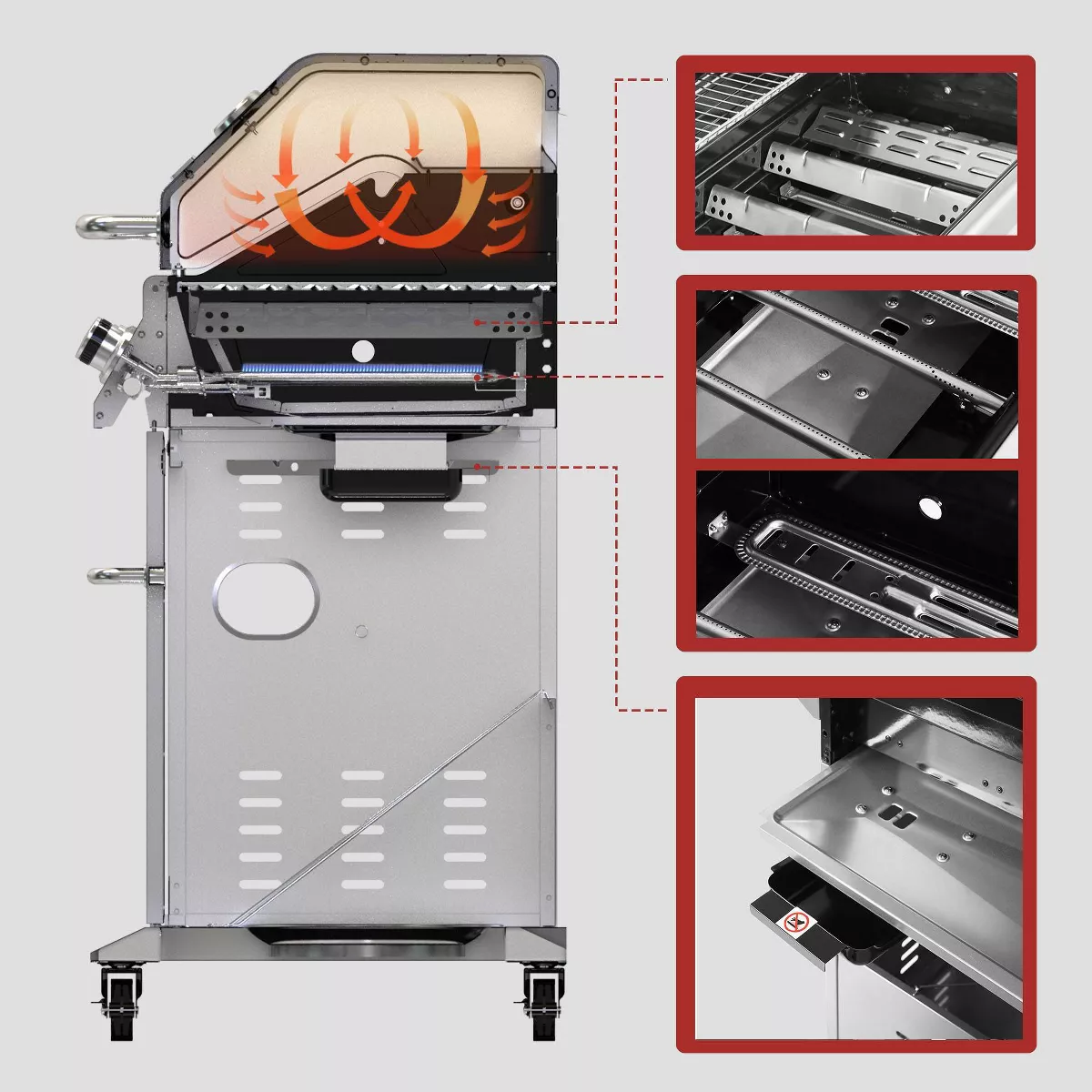 Royal Gourmet 6-Burner Gas Grill GA6402B Blue