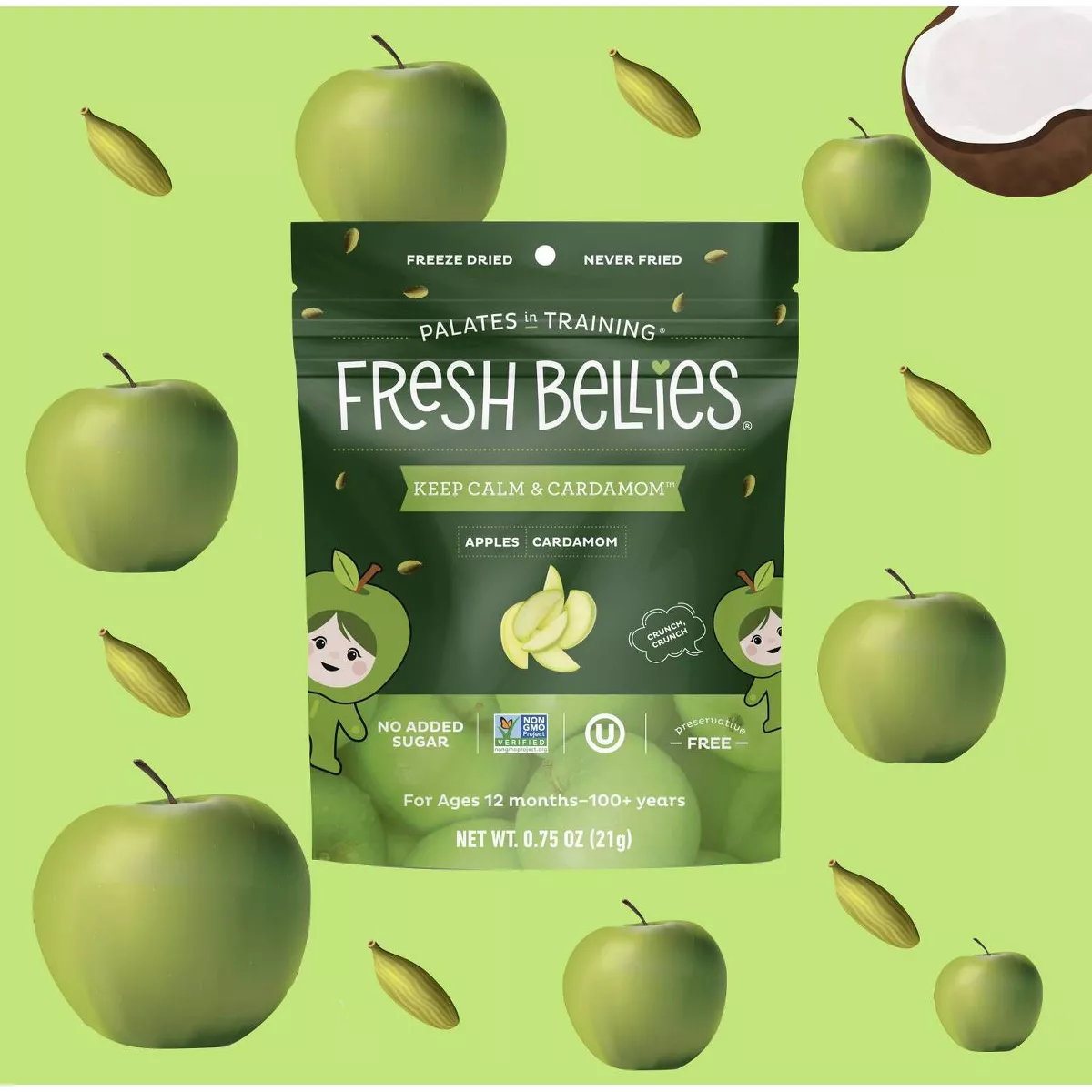 Fresh Bellies Keep Calm & Cardamom Baby Snacks - 0.75oz