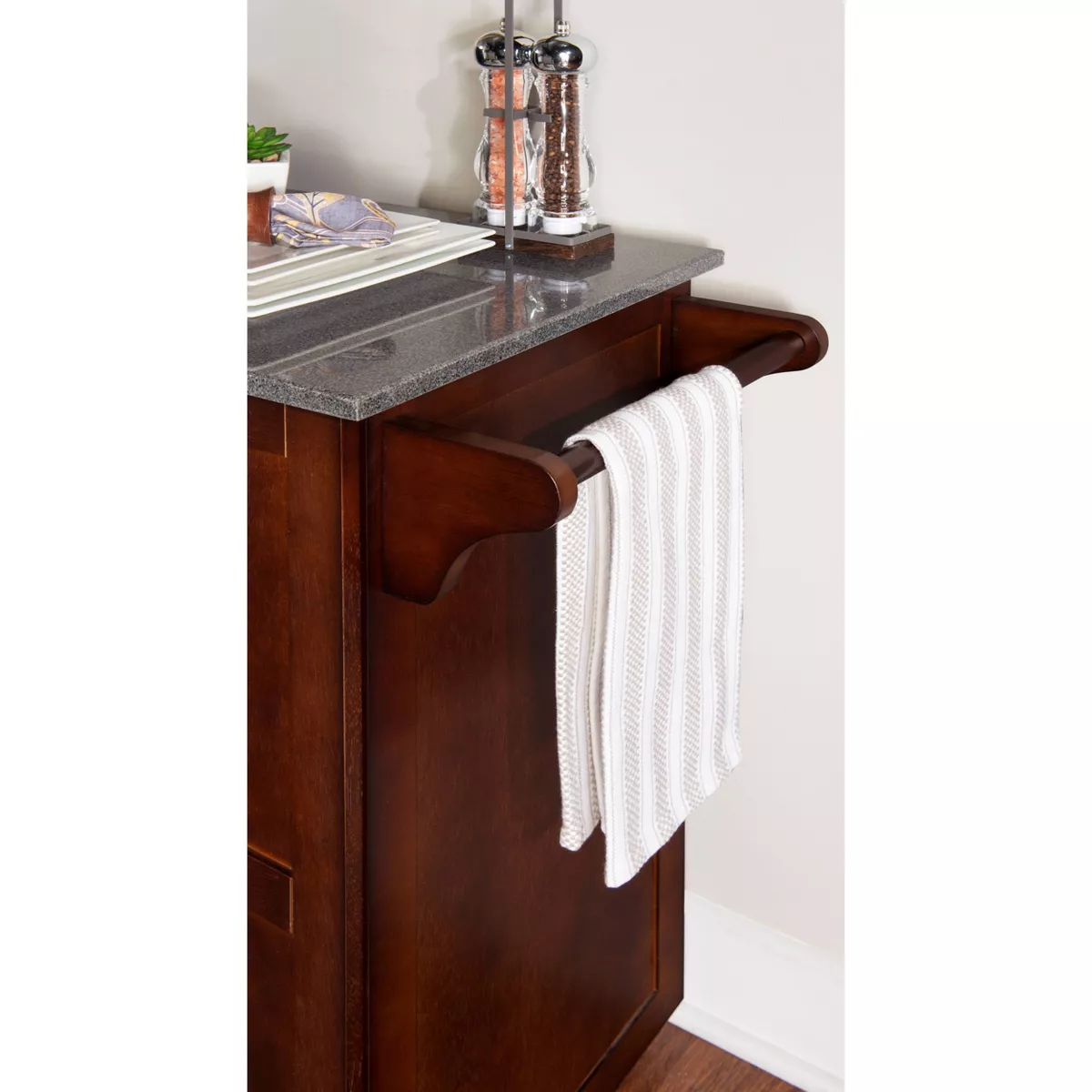 Alanis Kitchen Cart Espresso - Linon