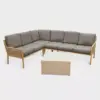 Riviera 5pc Sectional Set - Gray - Leisure Made