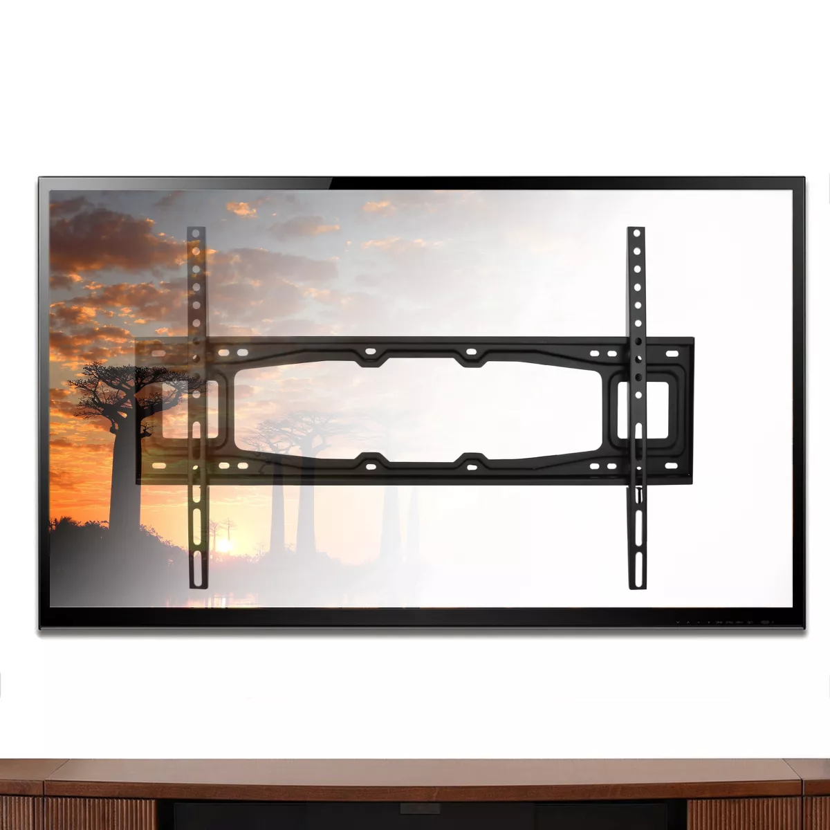 Megamouts Super Slim Fixed TV Monitor Wall Mount for 32 Inch to 70 inch Screens