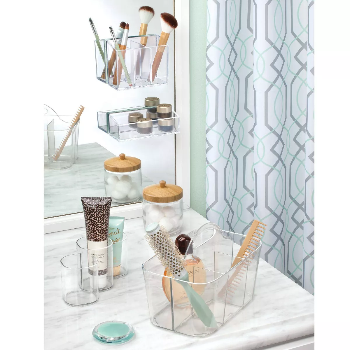 iDESIGN Clarity Flatware Caddy Clear