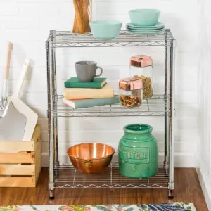 Honey-Can-Do 3 Tier 250lb Storage Racks Silver