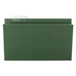 Smead Tuff Hanging Folder with Easy Slide Tab Legal Standard Green 20/Pack 64136