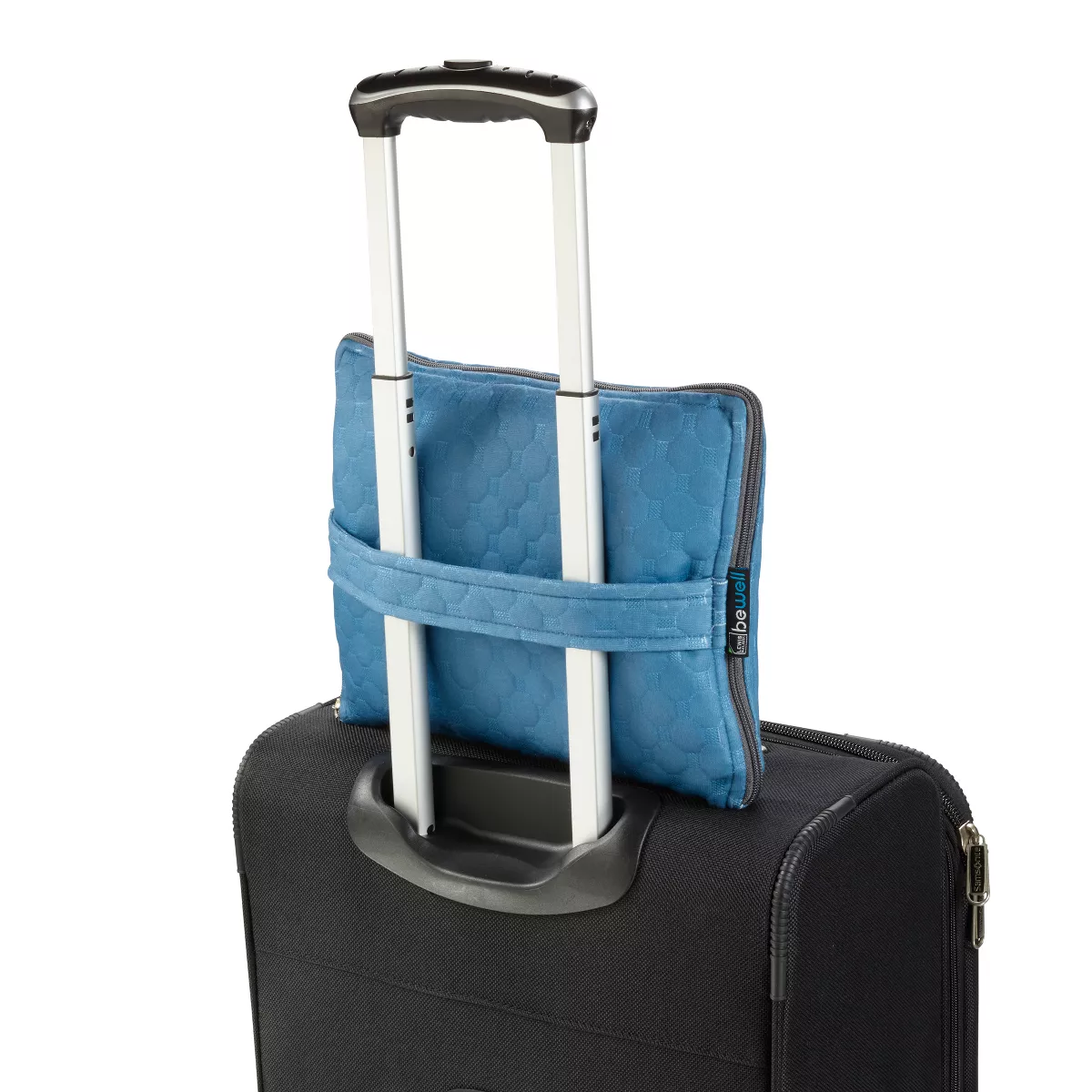 BeWell Ultimate Comfort Travel Set (4pc set: Eye Mask, Pillow, Blanket, Ear Plugs)