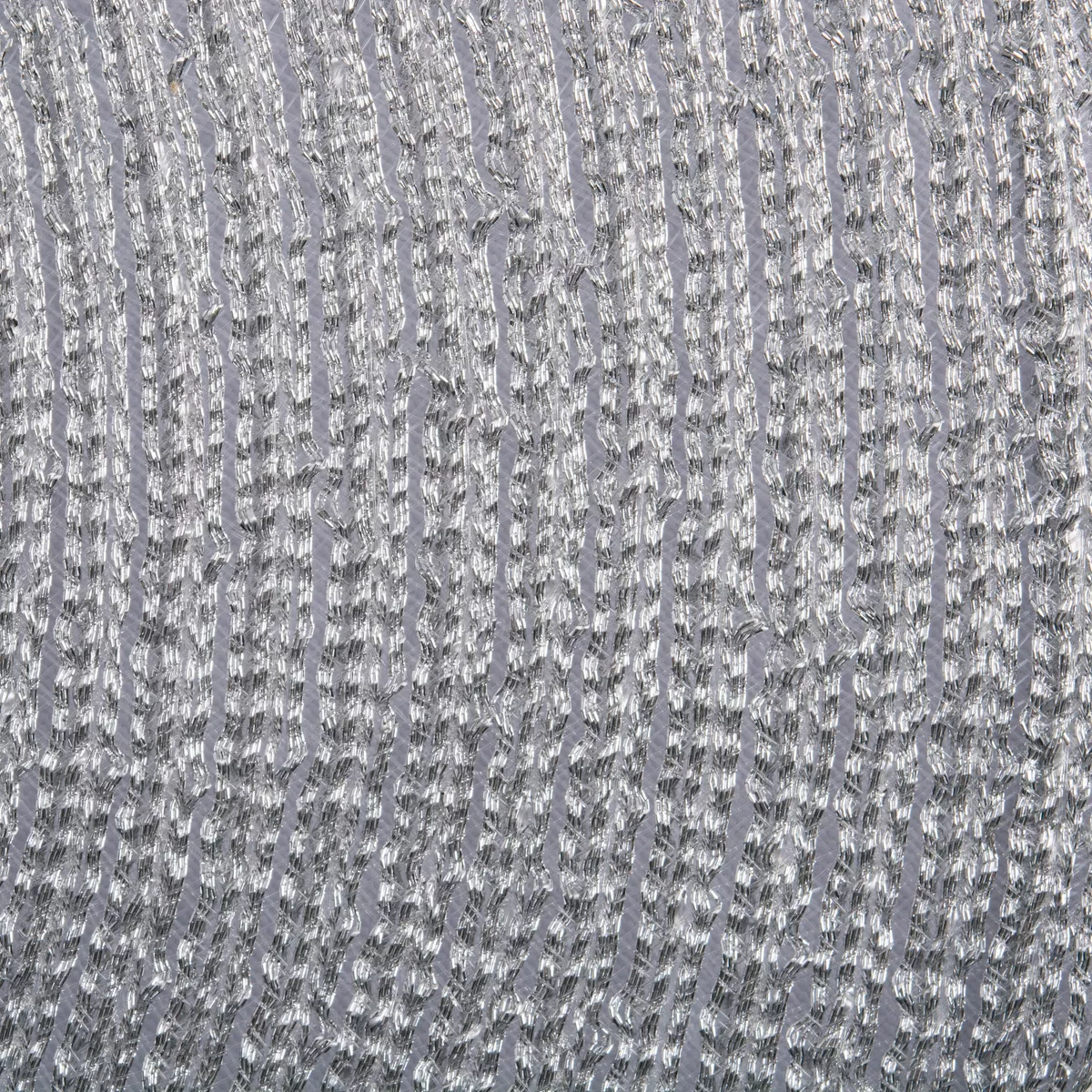 Set of 4 Metallic Round Woven Placemat Silver - Design Imports