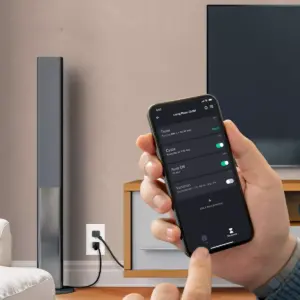 Smart White Wi-Fi Enabled Voice Activated Power Outlet Receptacle