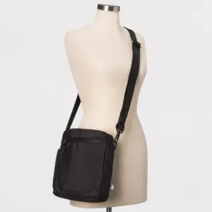 AntiTheft RFID Medium Crossbody Vertical Handbag Black - Made By Design™