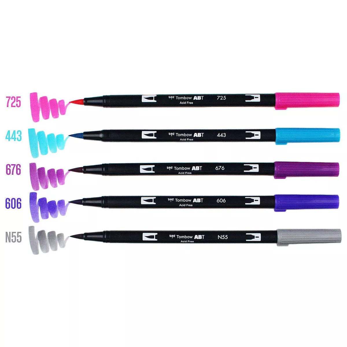 6ct Dual Brush Pen Art Markers Galaxy Palette - Tombow