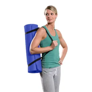 Pure Fitness Deluxe Yoga Mat - Iris Blue (12mm)