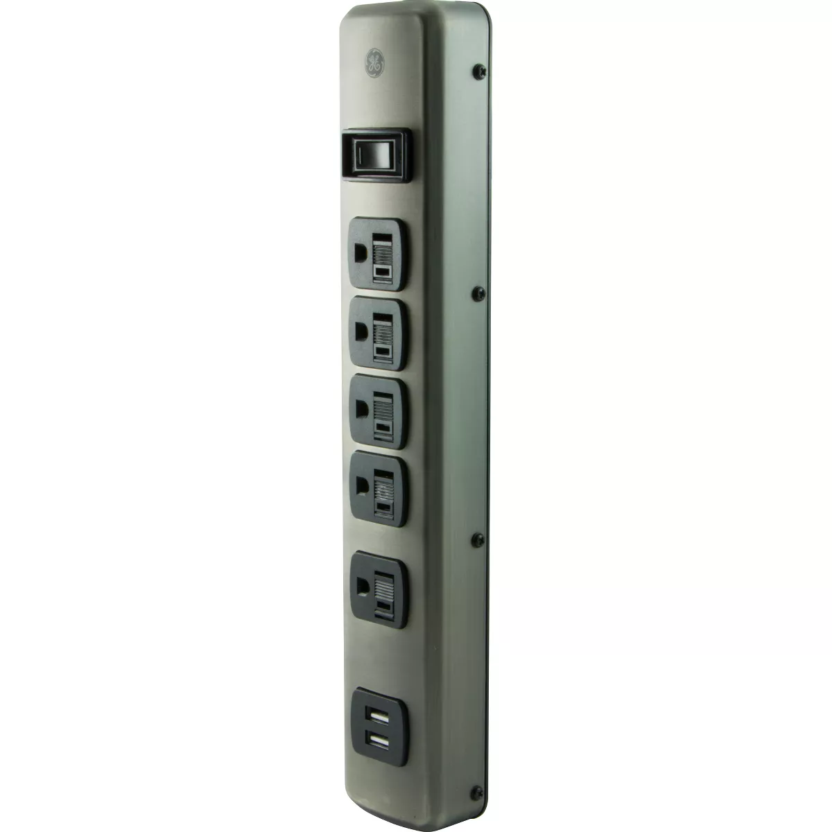 General Electric 5 Outlet Designer Brushed Nickel Surge Protector