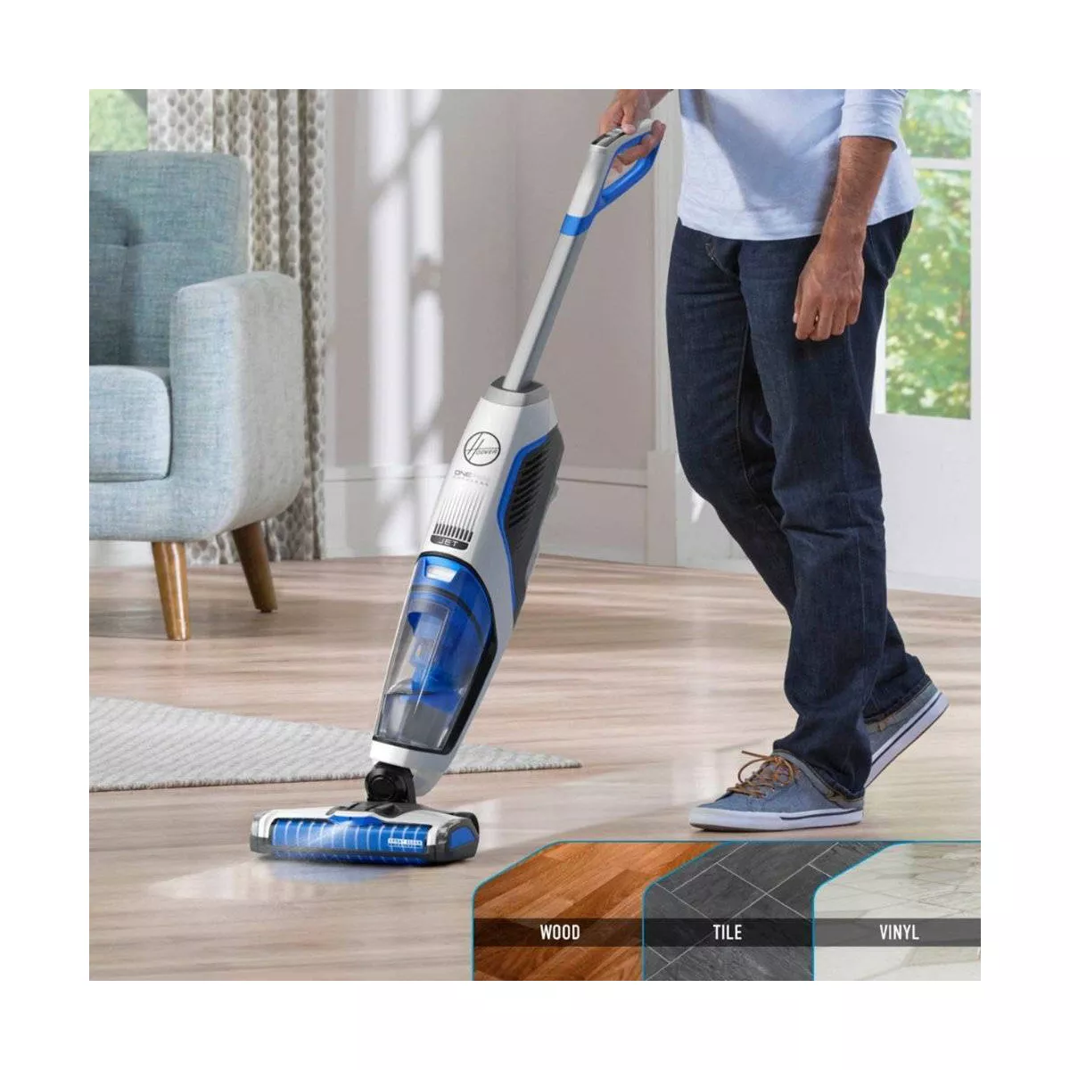 Hoover ONEPWR FloorMate Jet Cordless Hard Floor Wet/Dry Vacuum Cleaner