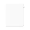 Avery-Style Legal Exhibit Side Tab Divider Title: 53 Letter White 25/Pack 01053