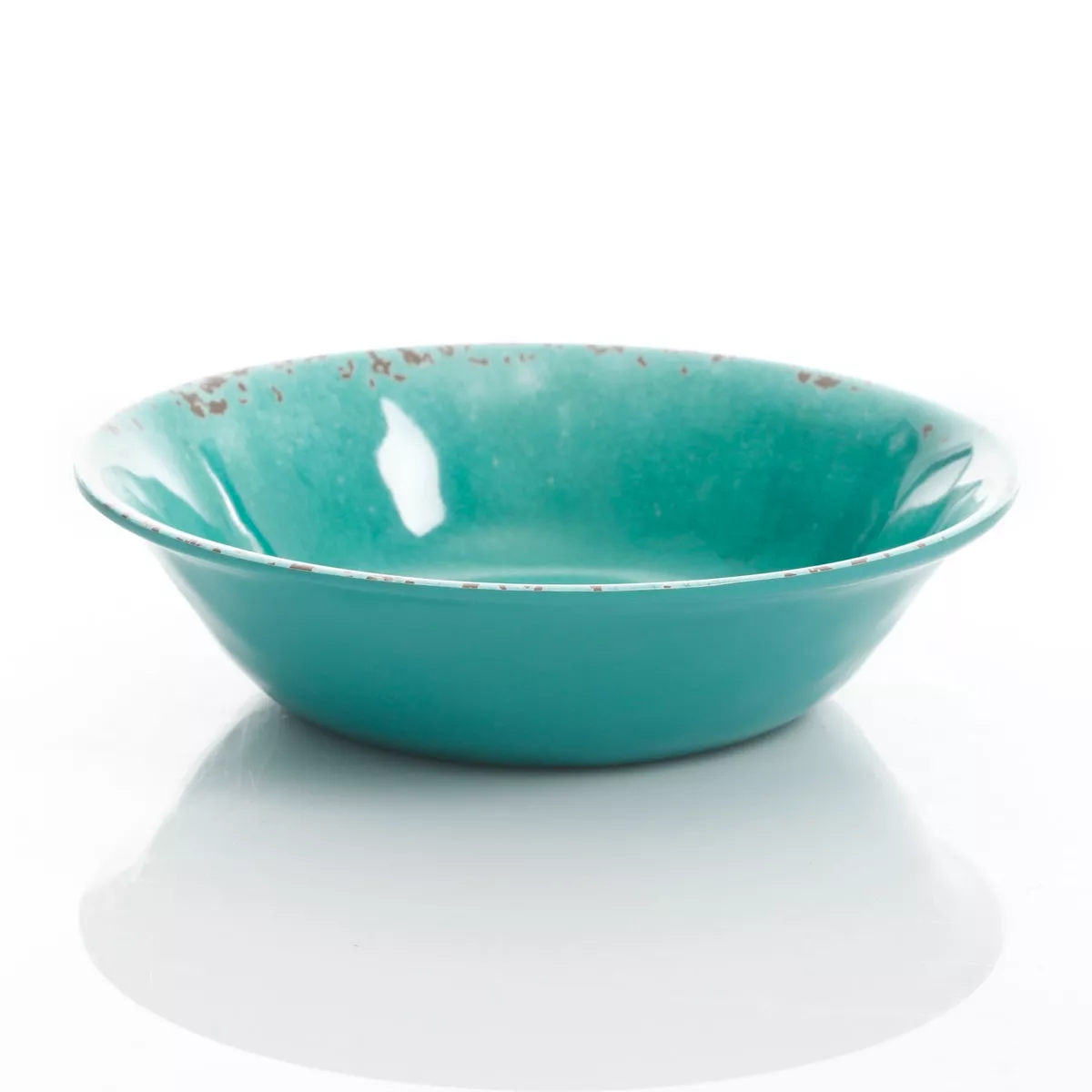 Studio California Mauna 12 Piece Assorted Crackle Decal Melamine Dinnerware Set