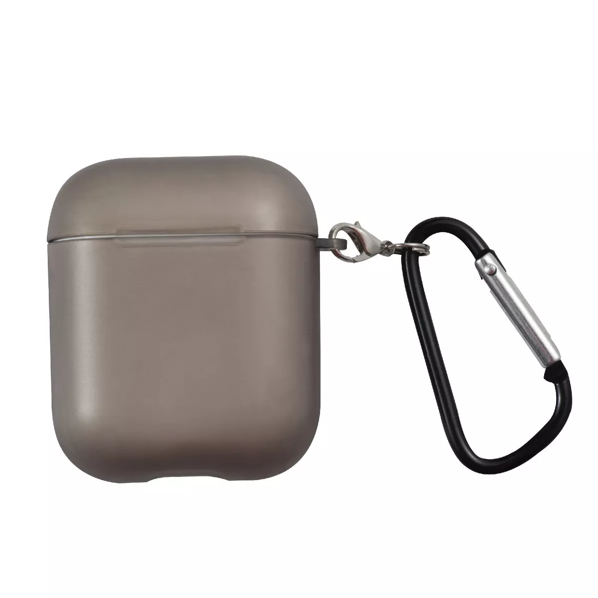 Insten Translucent Matte Case for Airpods 1 & 2, Ultra-Thin Soft TPU Skin Cover Charging Case with Keychain, Gray