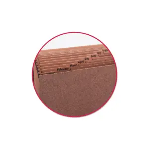 Smead Jan-Dec Expanding File 12 Pocket Legal Redrope Printed 70390