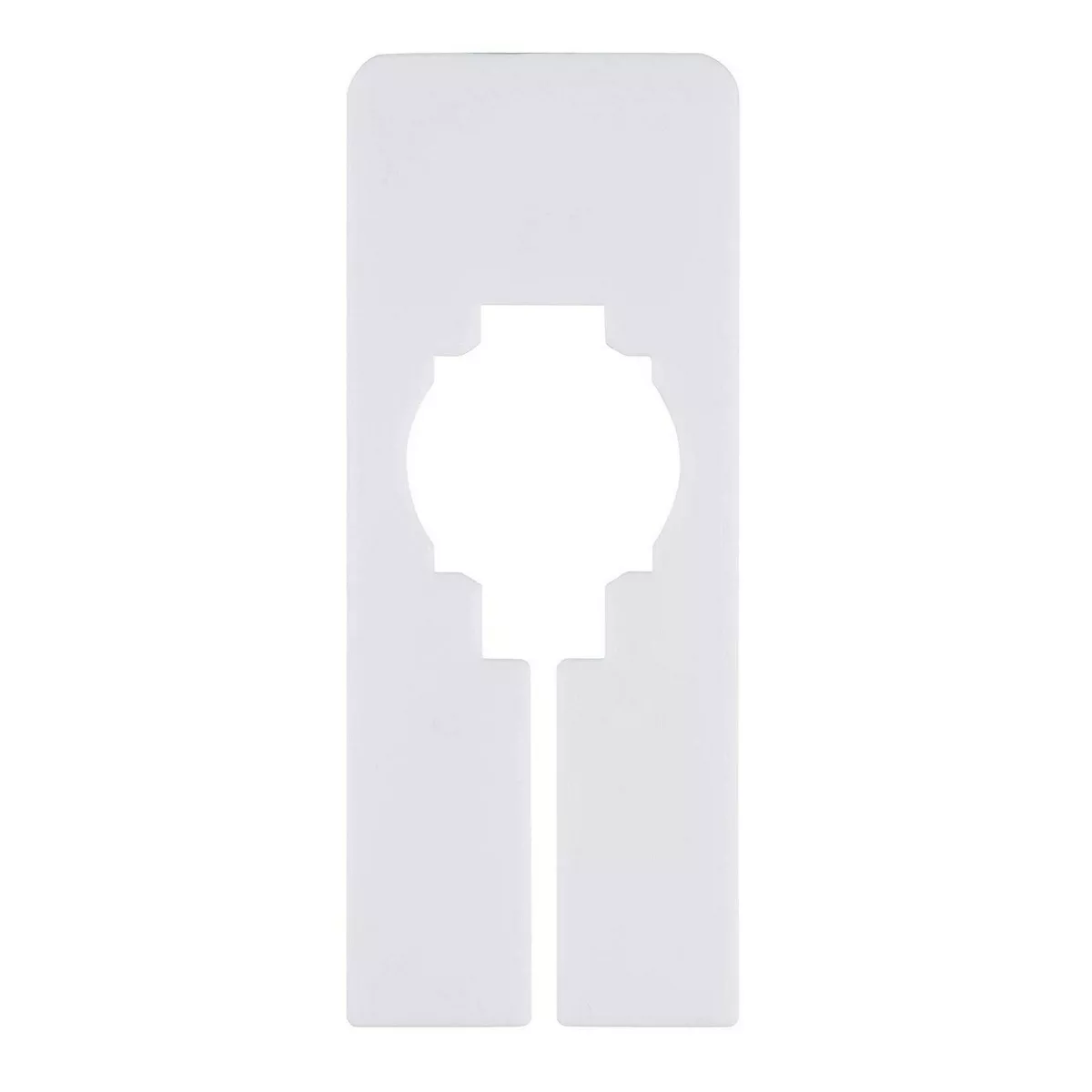 Juvale 60-Pack Clothing Rack Size Hanger Dividers, Hanging Closet Dividers for Home & Cloth Store, White Blank Rectangle 5”x2”