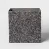 13" Fabric Cube Storage Bin Black - Threshold™