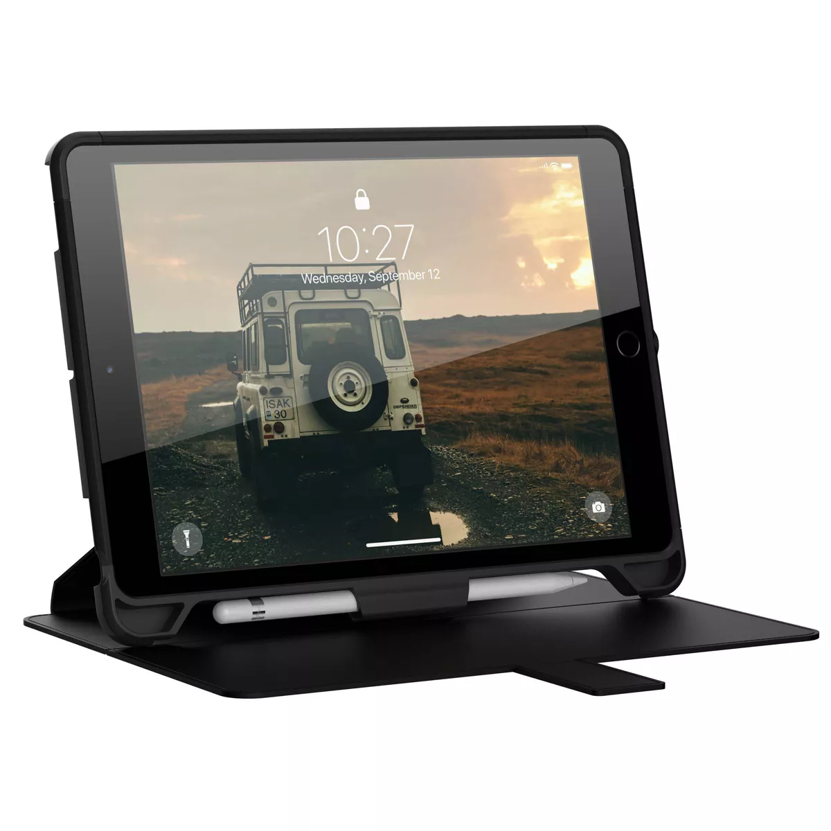 Urban Armor Gear (UAG) Apple iPad (7th/8th Gen) 10.2-inch Scout Case with Folio Cover - Black