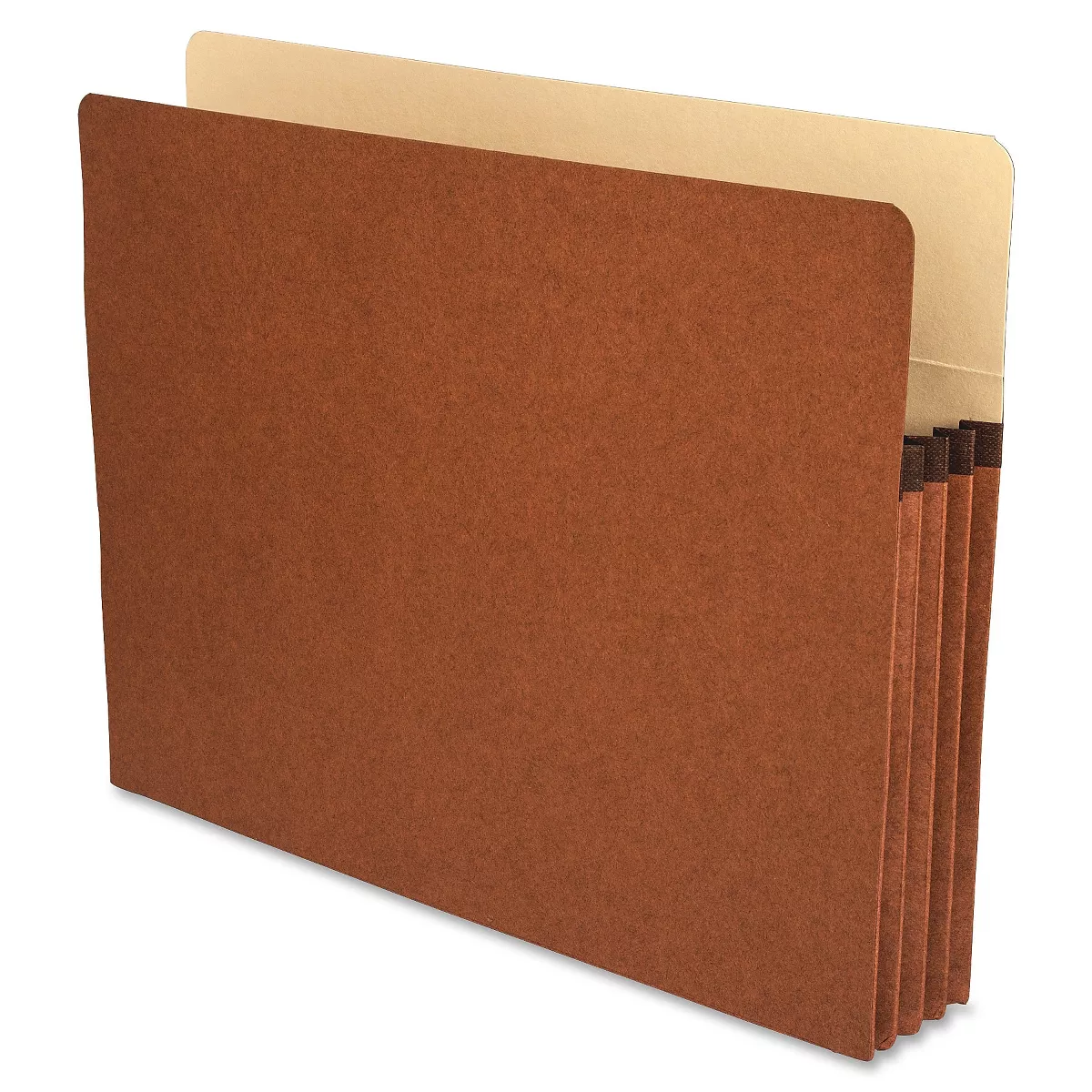 Business Source File Pocket 3-1/2" Exp. Letter 25/BX Redrope 65791