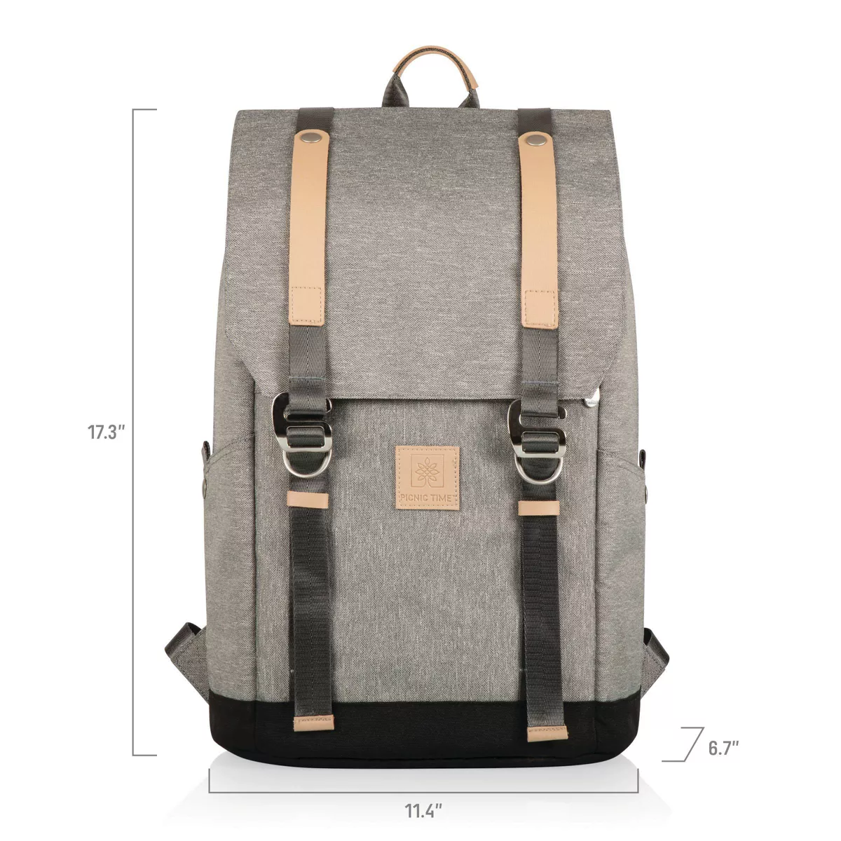 Picnic Time PT-Frontier Picnic Backpack - Heathered Gray