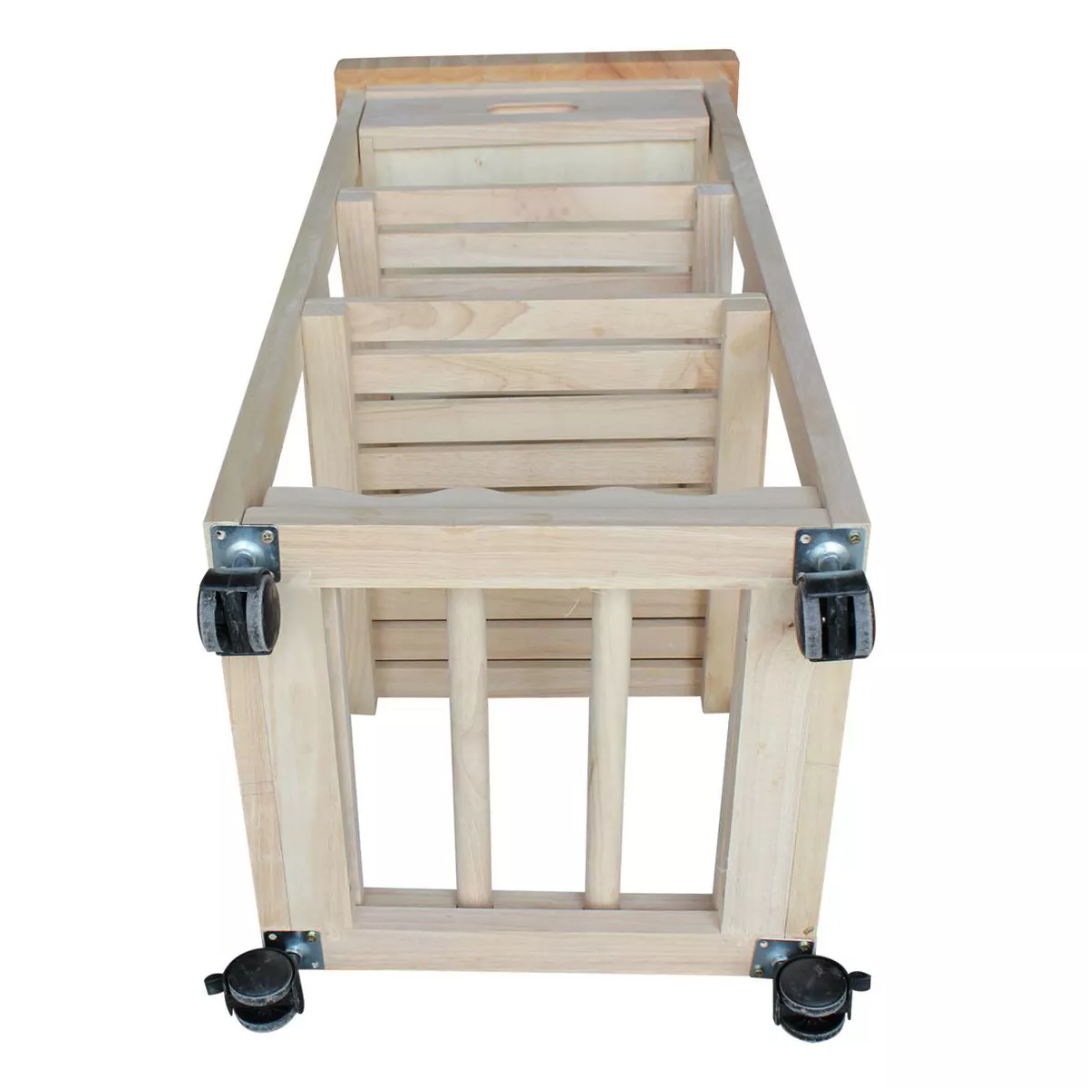 Ashley Kitchen Trolley - Unfinished - International Concepts
