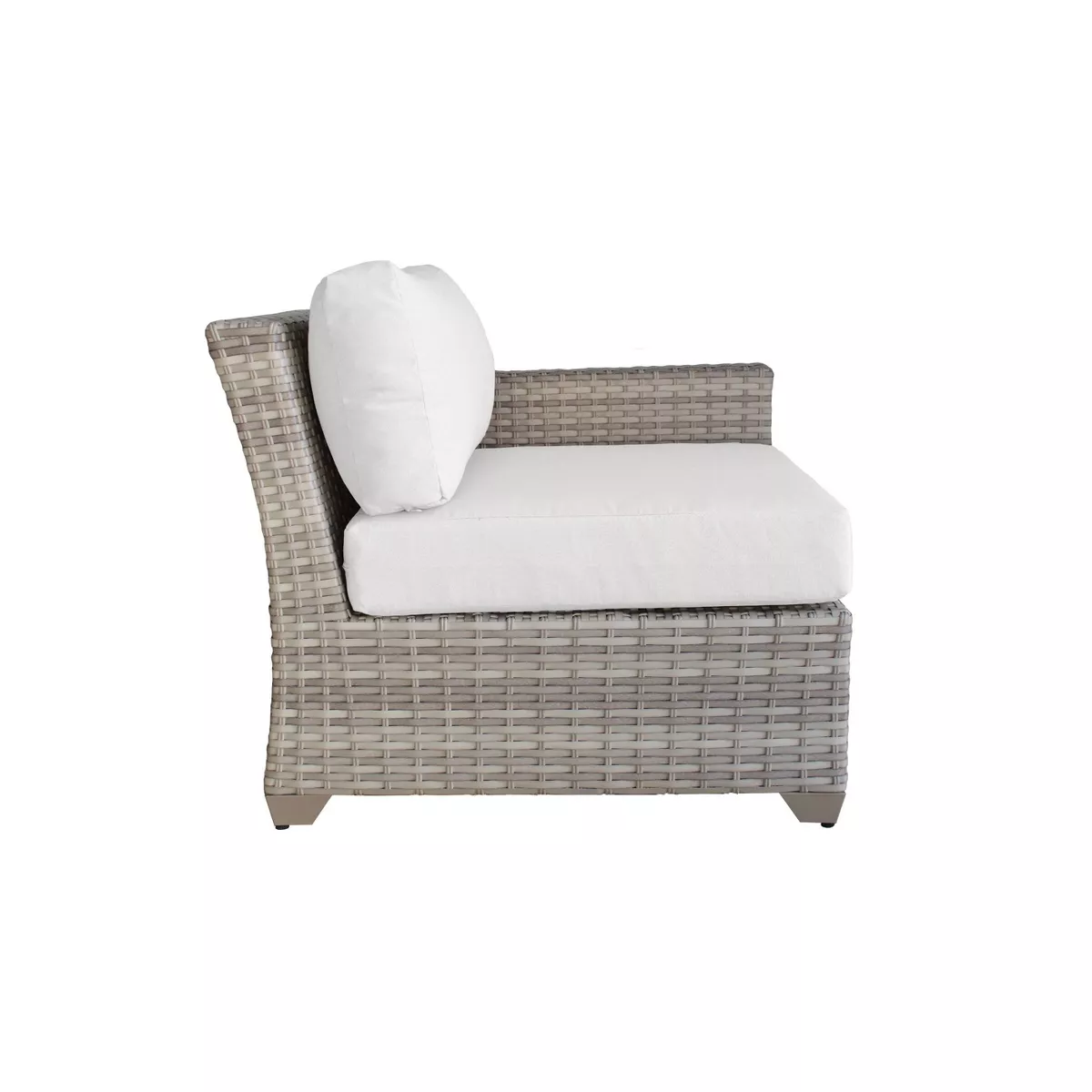 Fairmont 6pc Patio Seating Set with Cushions - White - TK Classics