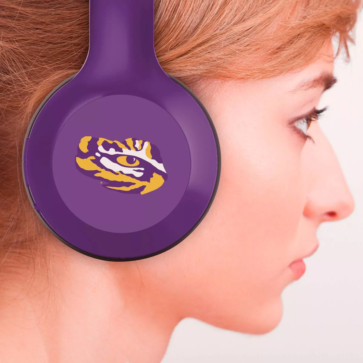 NCAA LSU Tigers Wireless Bluetooth Over-Ear Headphones