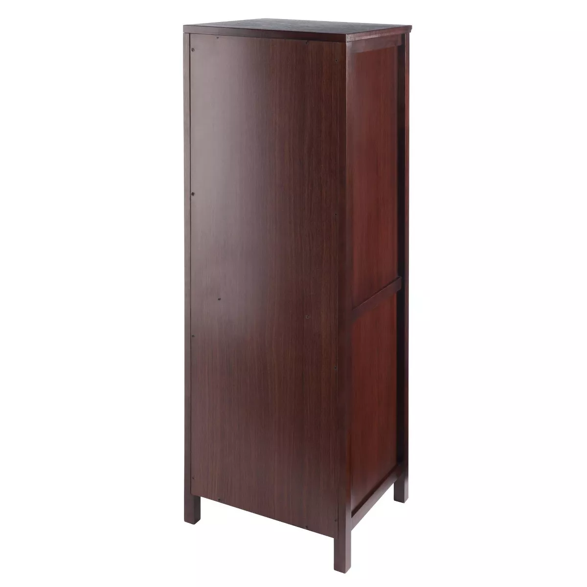 Brooke Cupboard 1 Drawer and Wine Holder Walnut - Winsome