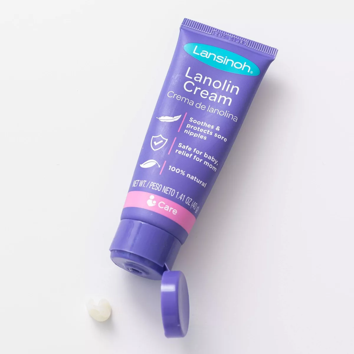 Lansinoh Lanolin Nipple Cream for Breastfeeding, 1.41oz with 40gr Bonus Tube