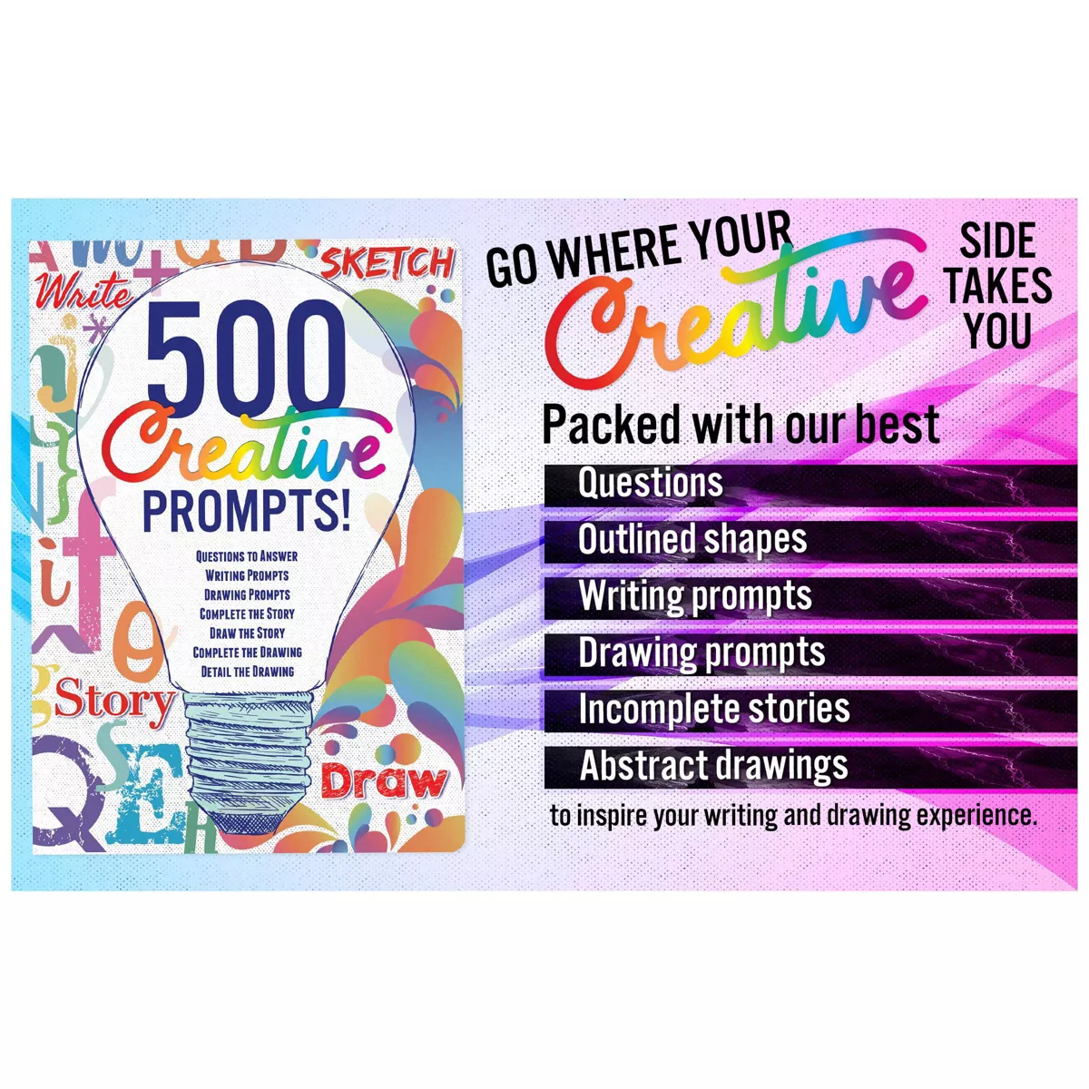 Guided Journal 500 Creative Prompts - Piccadilly