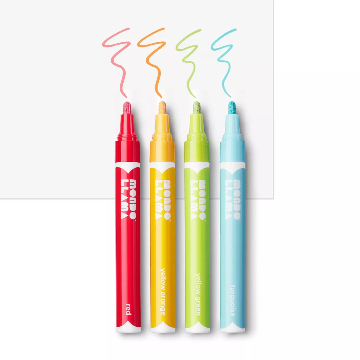 4ct Paint Markers Bullet Tip Classic Colors - Mondo Llama™