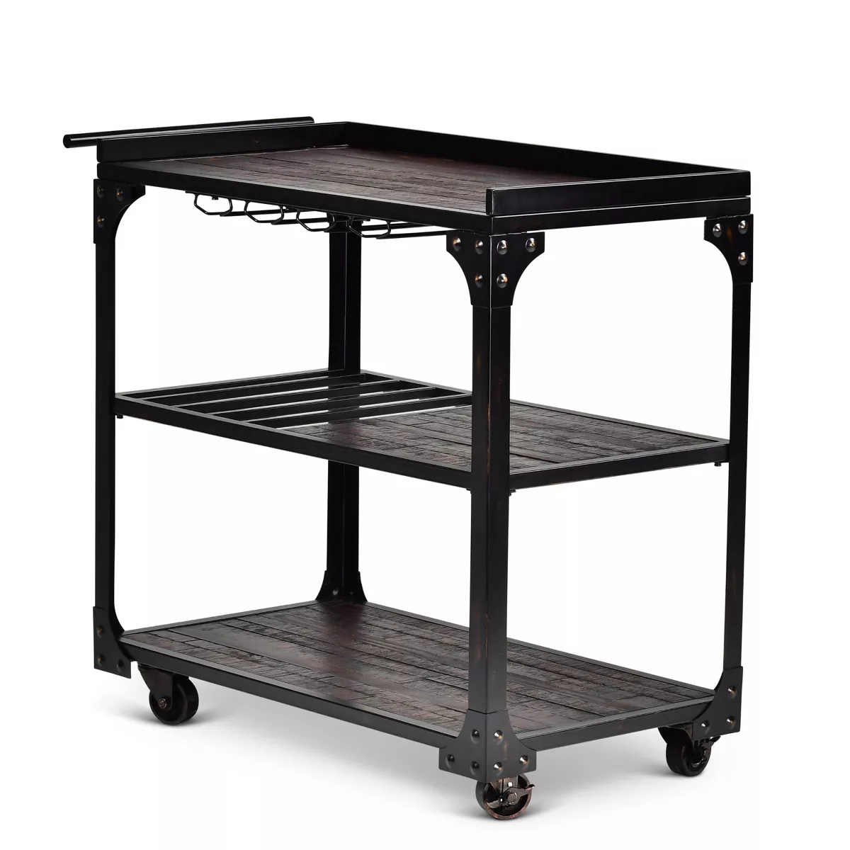 Sherlock Server Cart Tobacco - Steve Silver