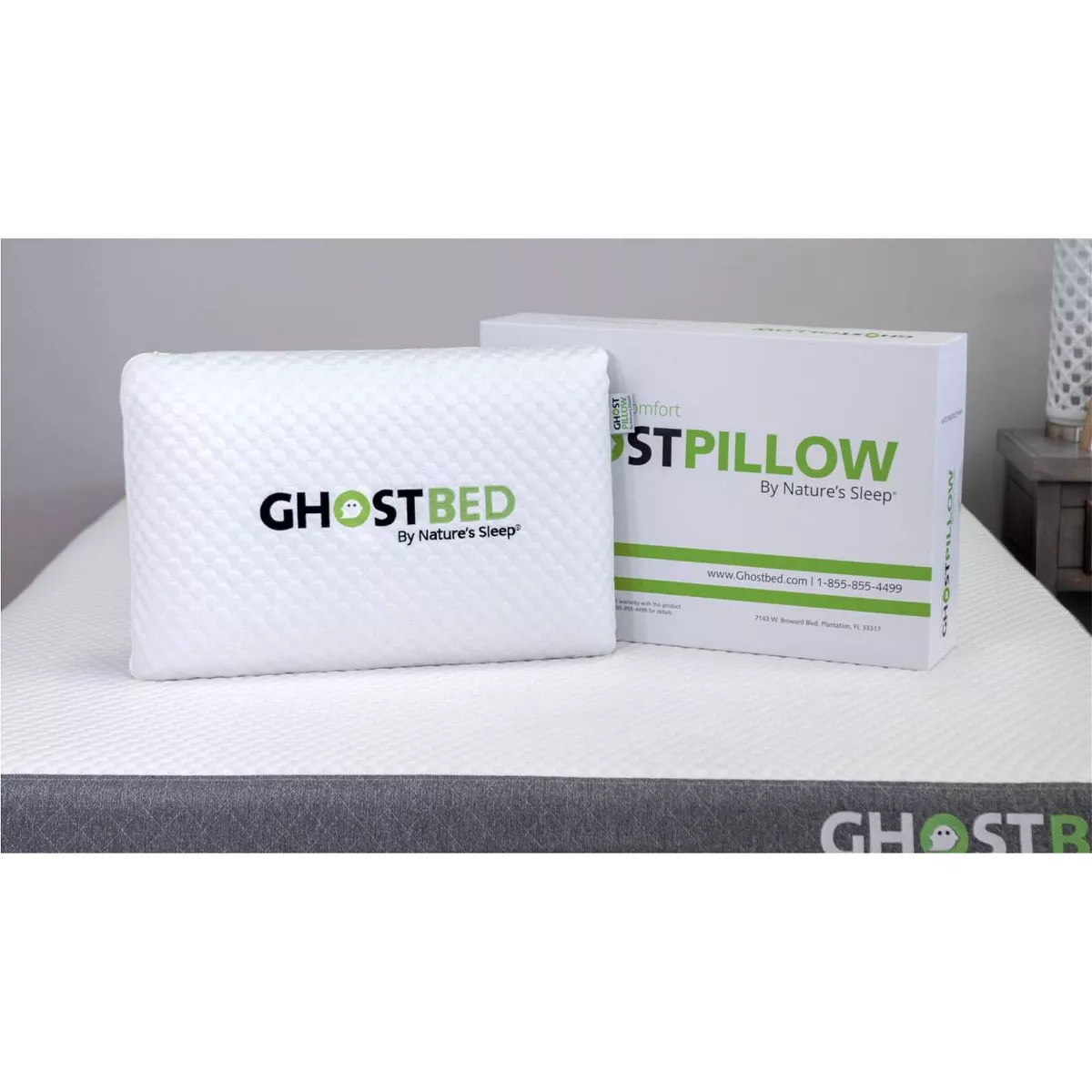 Queen Memory Foam Bed Pillow - GhostBed