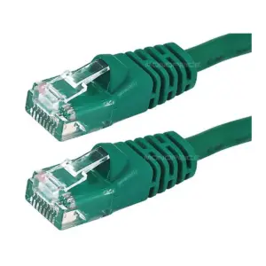 Monoprice Cat5e Ethernet Patch Cable - 100 Feet - Green | Network Internet Cord - RJ45, Stranded, 350Mhz, UTP, Pure Bare Copper Wire, 24AWG