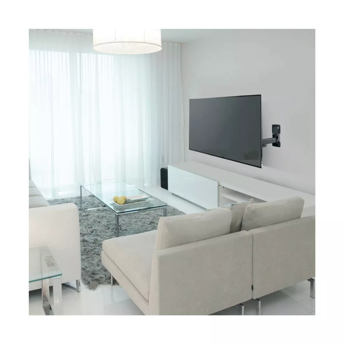 Barkan Rotating, Swivel, Fold & Tilt Flat / Curved 29"-58" TV Wall Mount