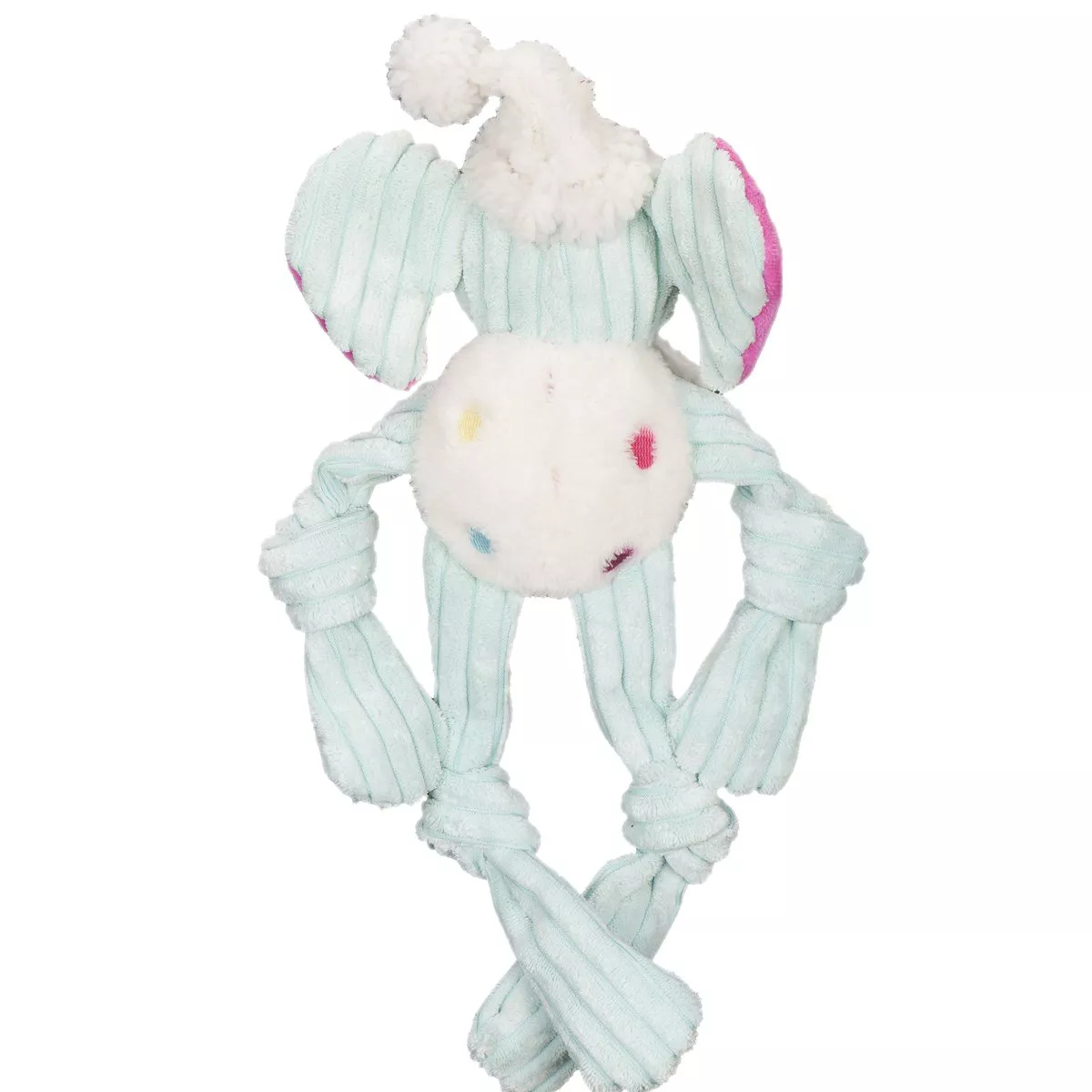 HuggleHounds HuggleHappy Birthday Long and Lankie Party Elephant Durable Toy for Dogs