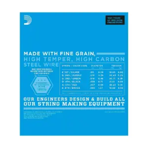 D'Addario EXL115BT Balanced Tension Medium Electric Guitar Strings - Single Pack