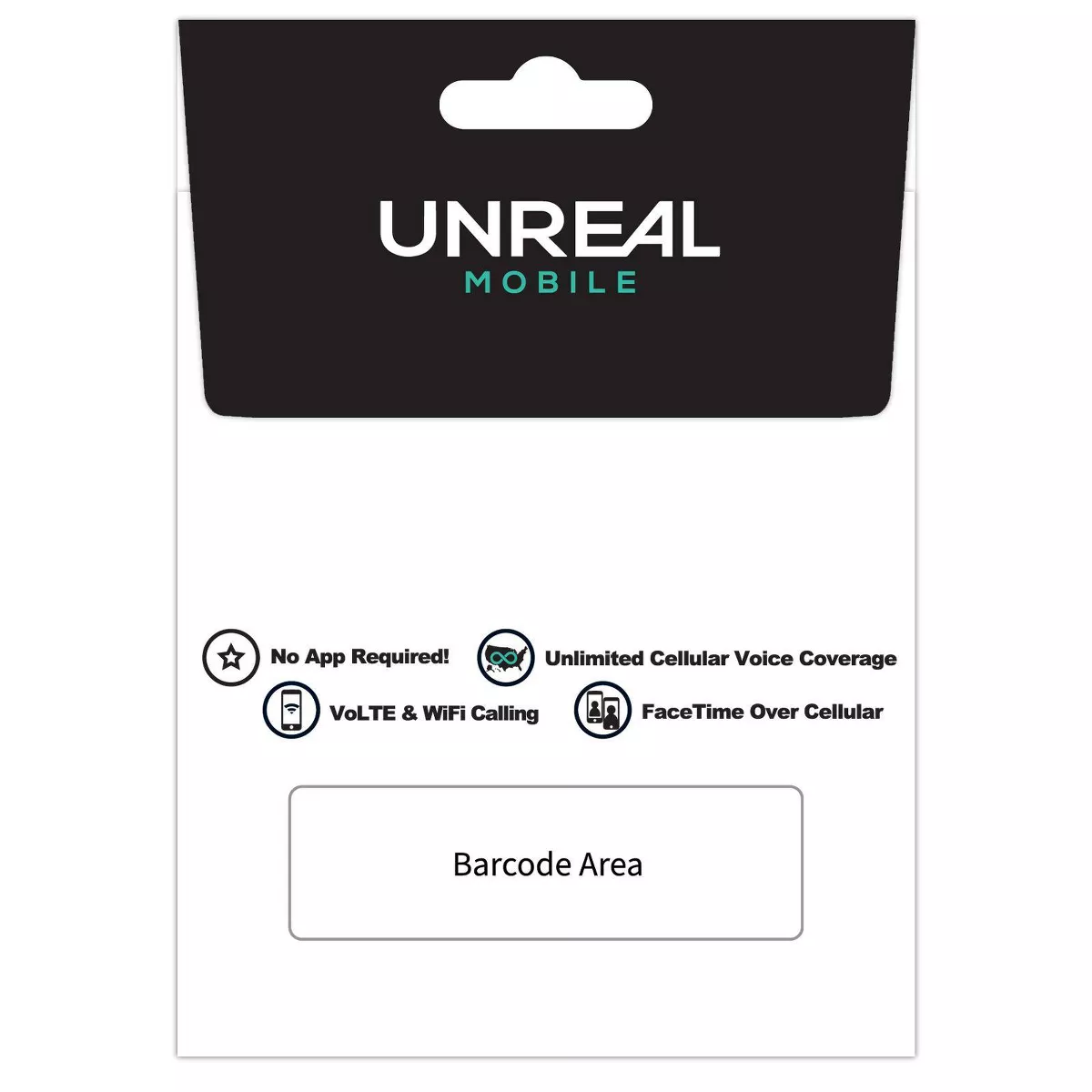UNREAL Mobile SIM Kit 3-Month 3GB - Black