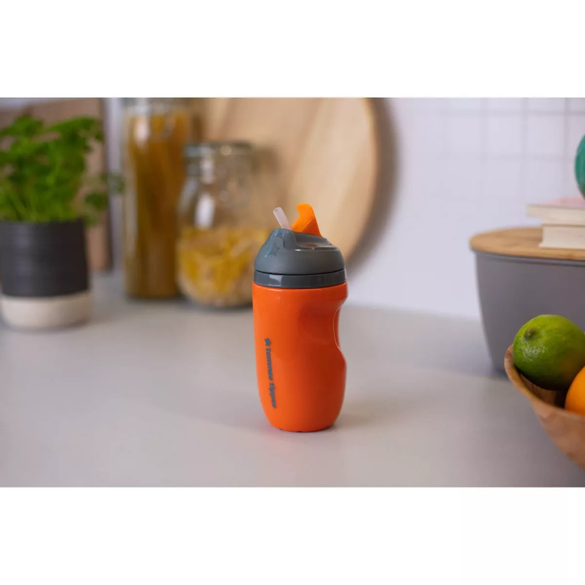 Tommee Tippee 2pk Insulated Straw Toddler Cup - Blue/Orange - 9oz