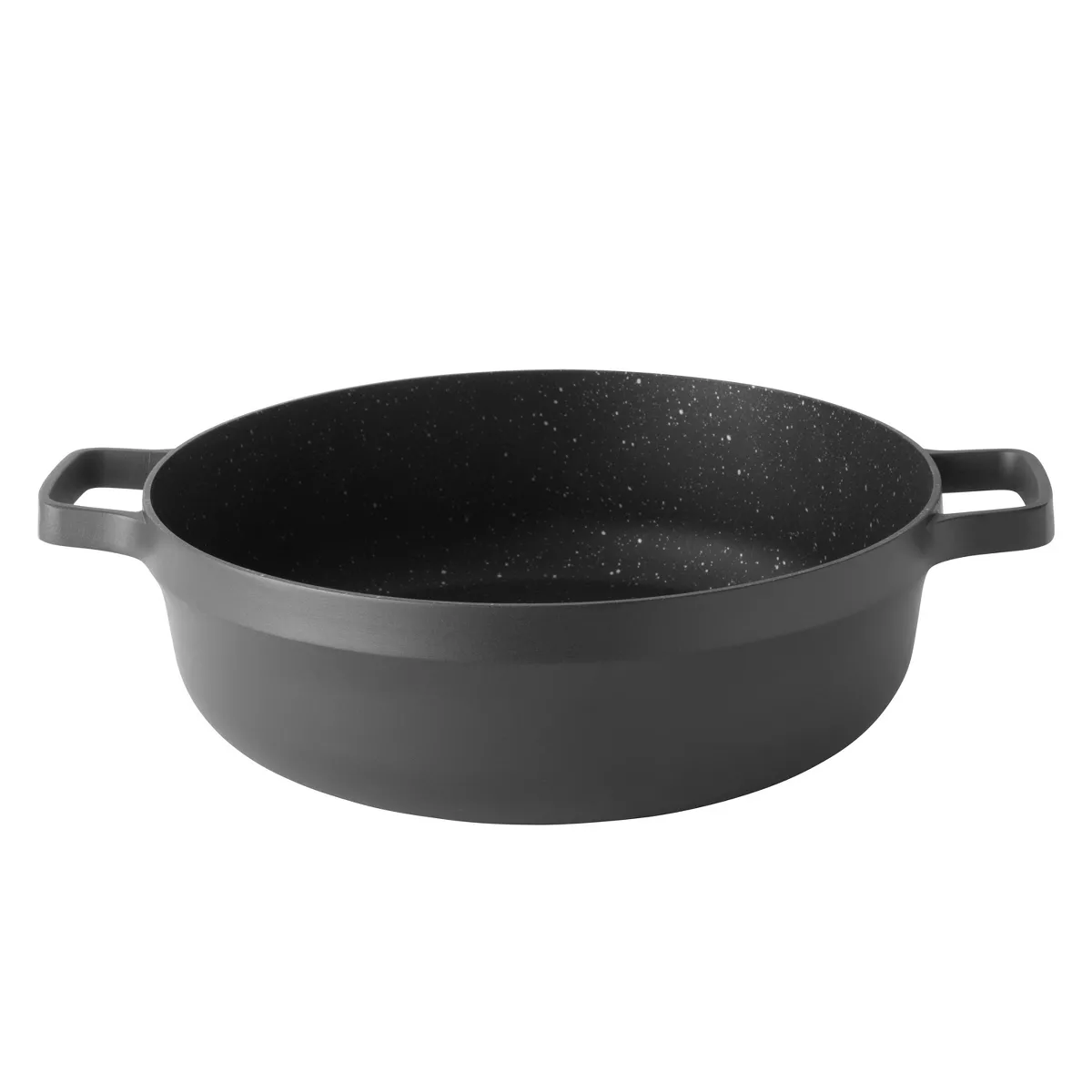 BergHOFF GEM 11" Non-Stick Covered Two-Handle Saute Pan 4.9 Qt, Black