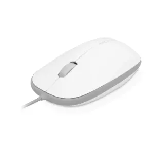 Macally Wired USB-A Optical Mouse With Smooth Soft Keys and Scroll Wheel