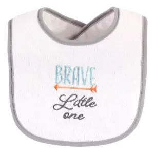 Hudson Baby Unisex Baby Cotton Terry Drooler Bibs with Fiber Filling, Neutral Woodland, One Size