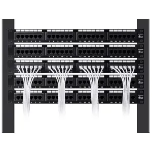 Monoprice Cat6 Ethernet Patch Cable - 1 Feet - Black | Network Internet Cord - Snagless RJ45 Stranded 550MHz UTP CMR Riser Rated Pure Bare Copper Wire