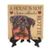 Animal 4.0" Rottweiler- Home Cork Back Coaster Easel Sjt Enterprises - Coasters