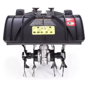 Powerworks TL60L2510PW 60V 8-Inch Brushless Tiller with 2.5Ah Battery and Charger Included, Black