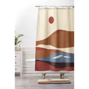 Viviana Gonzalez Western Desert Vibes II Shower Curtain Brown - Deny Designs